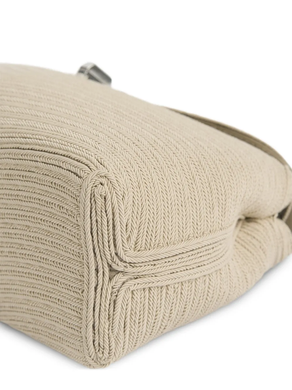 TOTEME T-lock mini-clutch met touw Beige