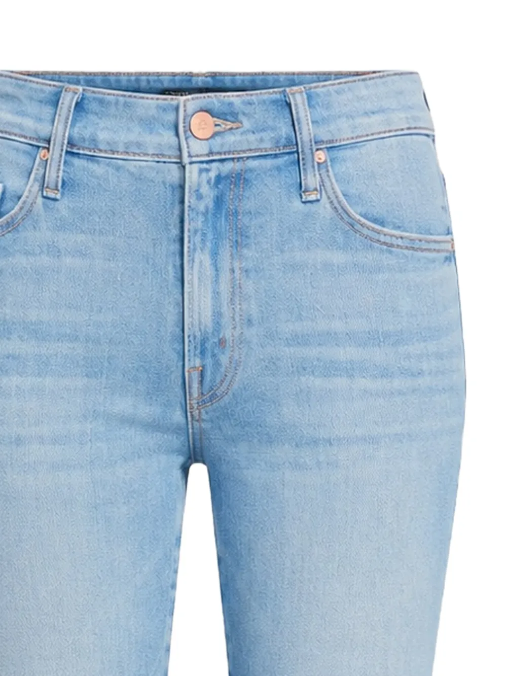 MOTHER The Outsider jeans met franje afwerking Blauw