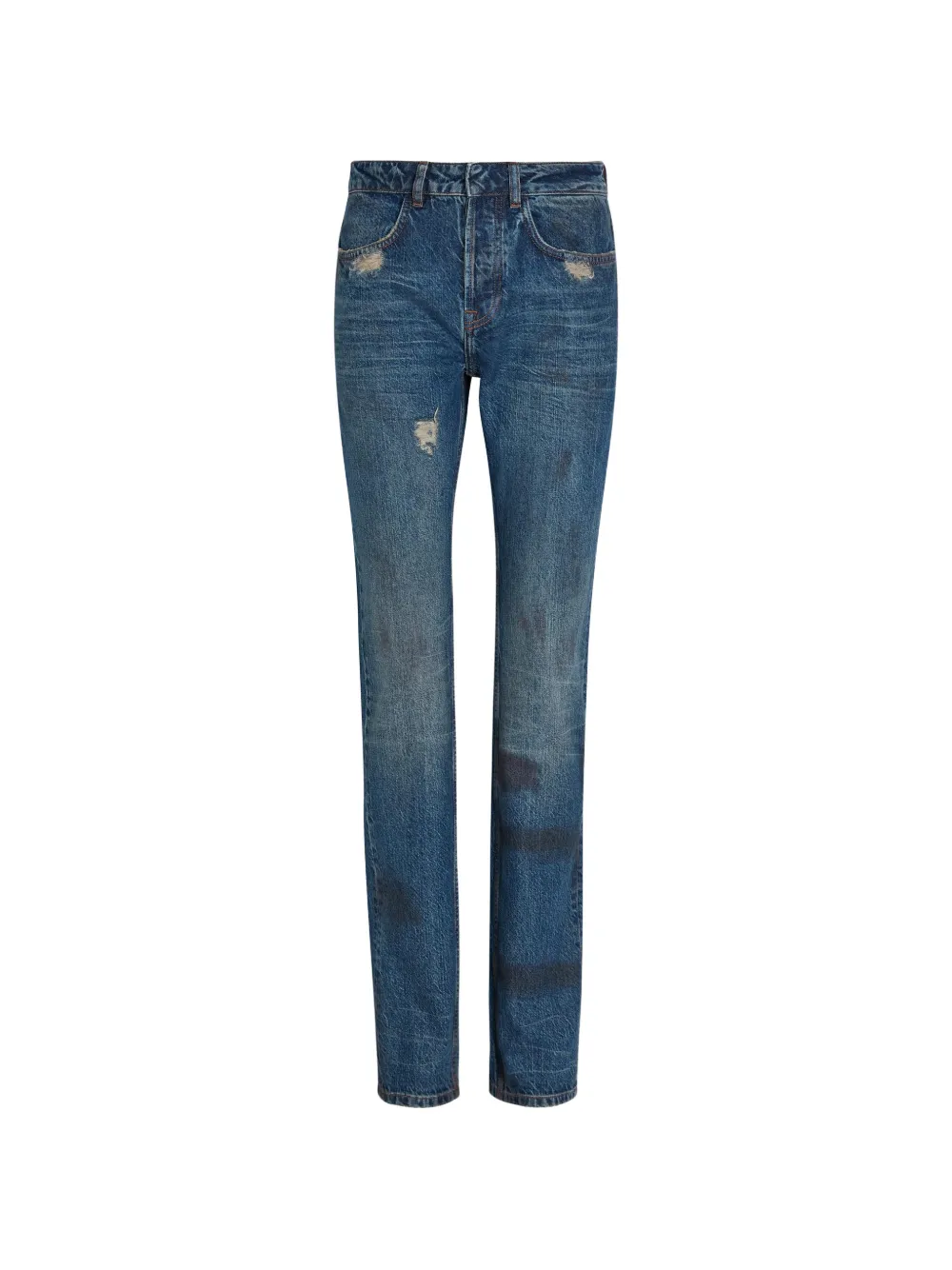 AARON ESH Jeans con effetto vissuto - Blu