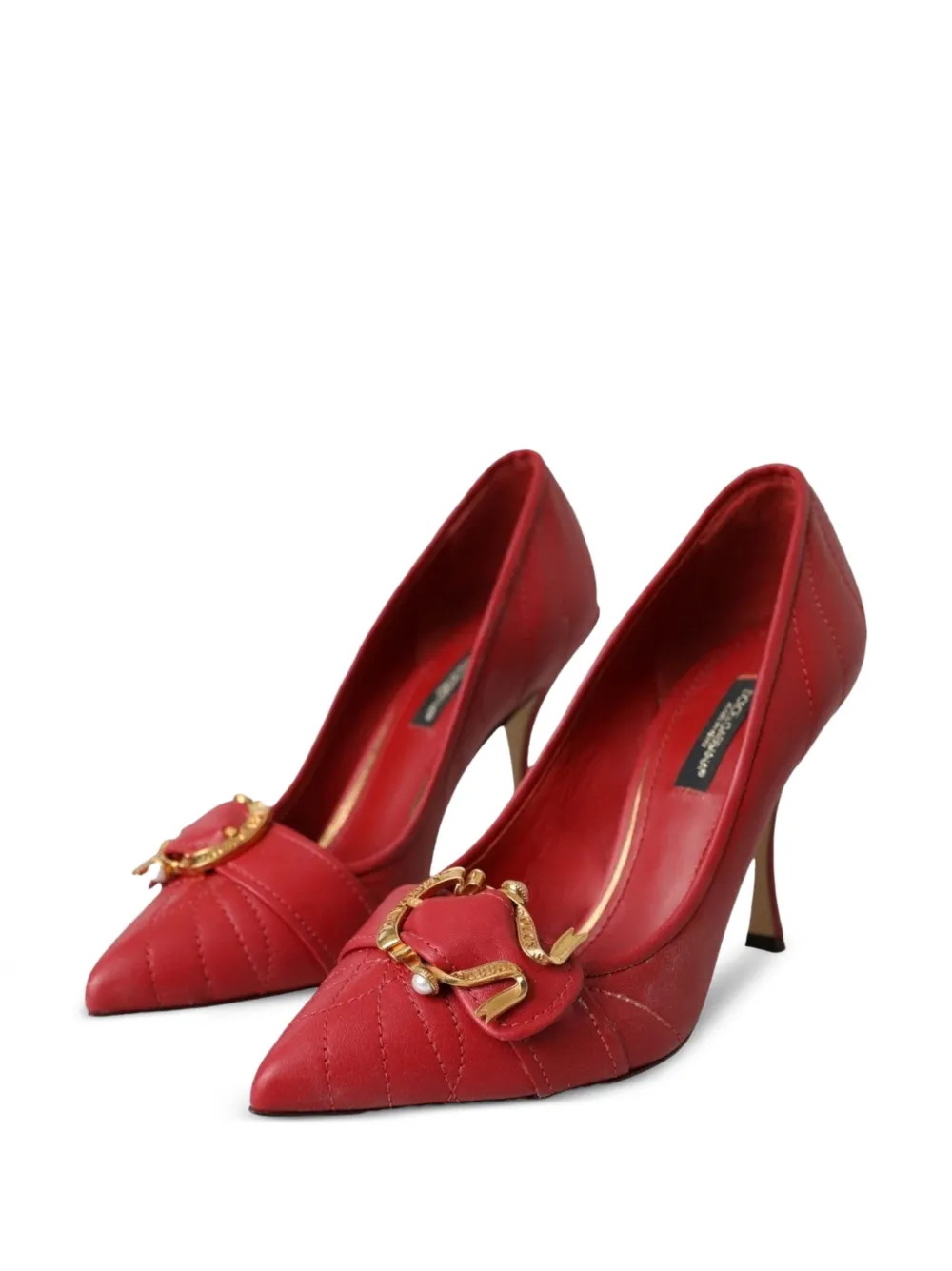 Dolce & Gabbana quilted pumps Rood