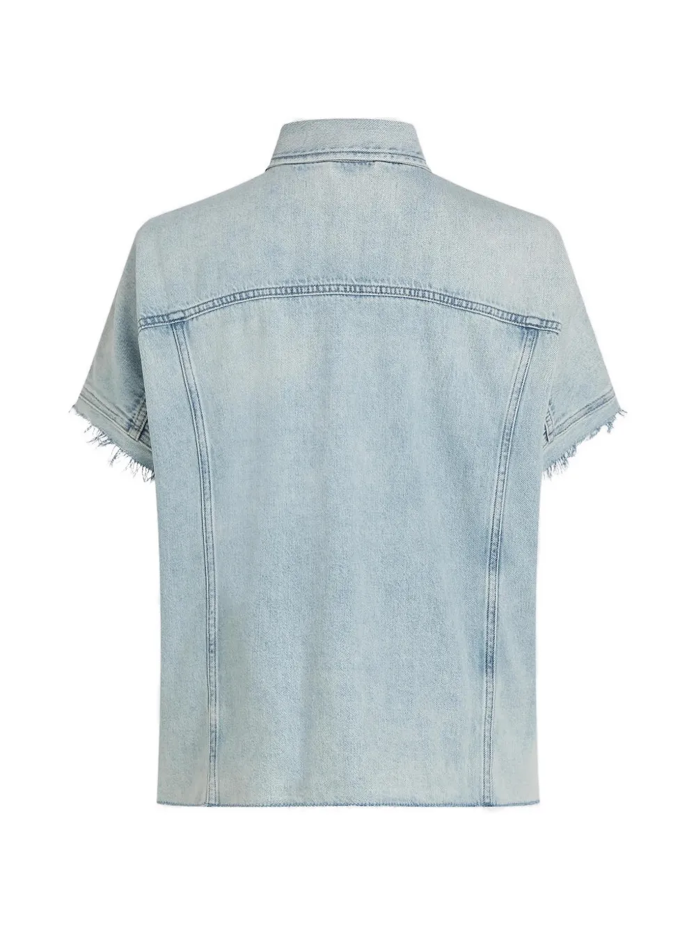 Karl Lagerfeld Jeans Denim jack met korte mouwen en acid-wassing Blauw