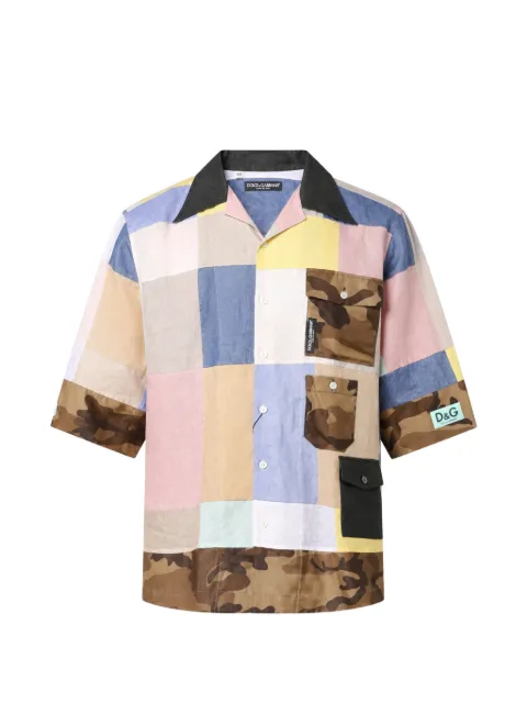 Dolce & Gabbana camisa con motivo patchwork