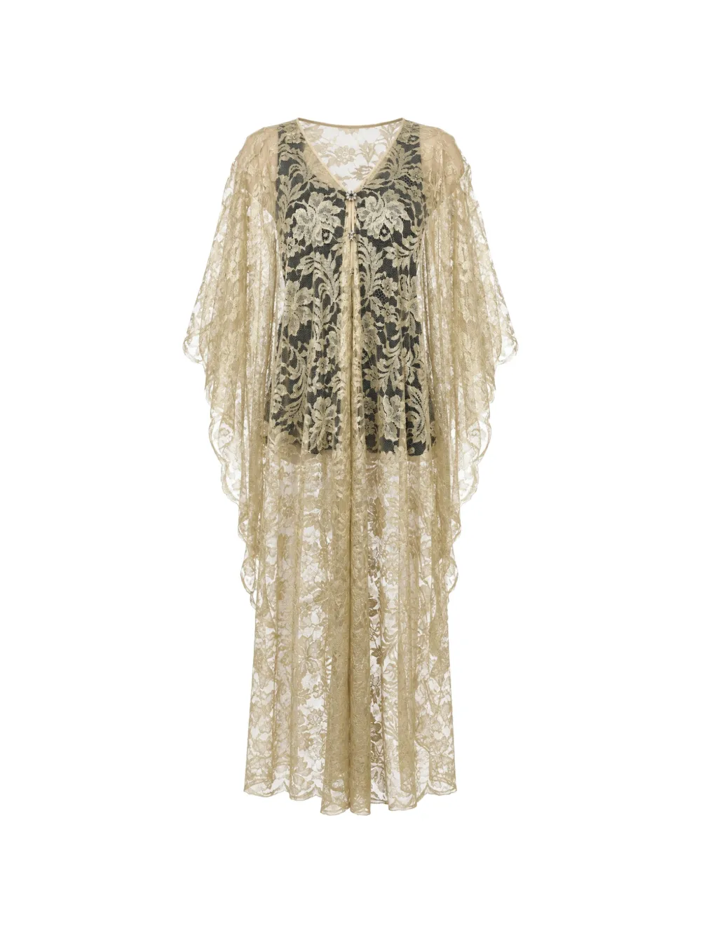 Dolce & Gabbana Abito lungo con decorazione - Oro