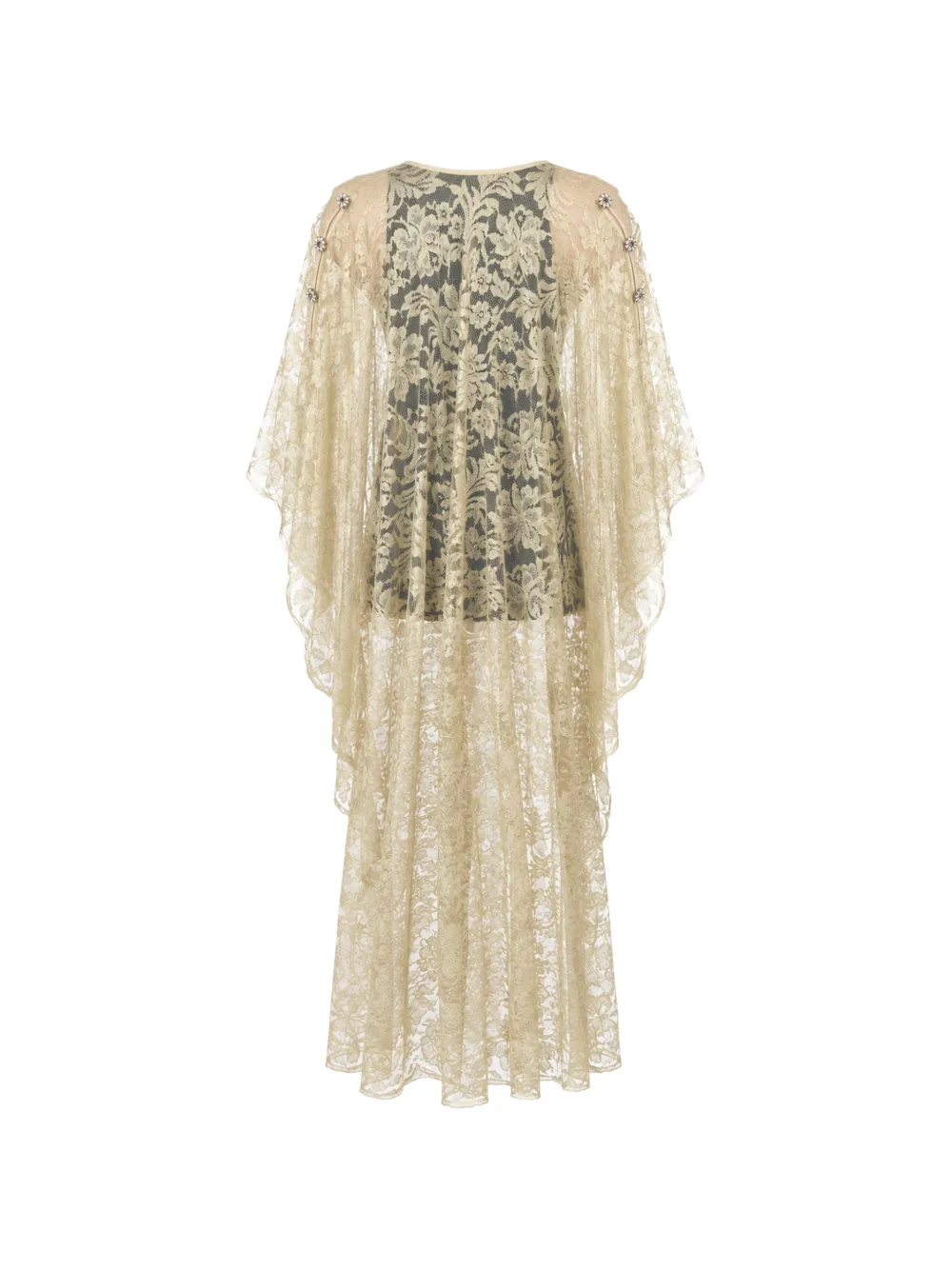Dolce & Gabbana Maxi-jurk verfraaid met kristallen Goud