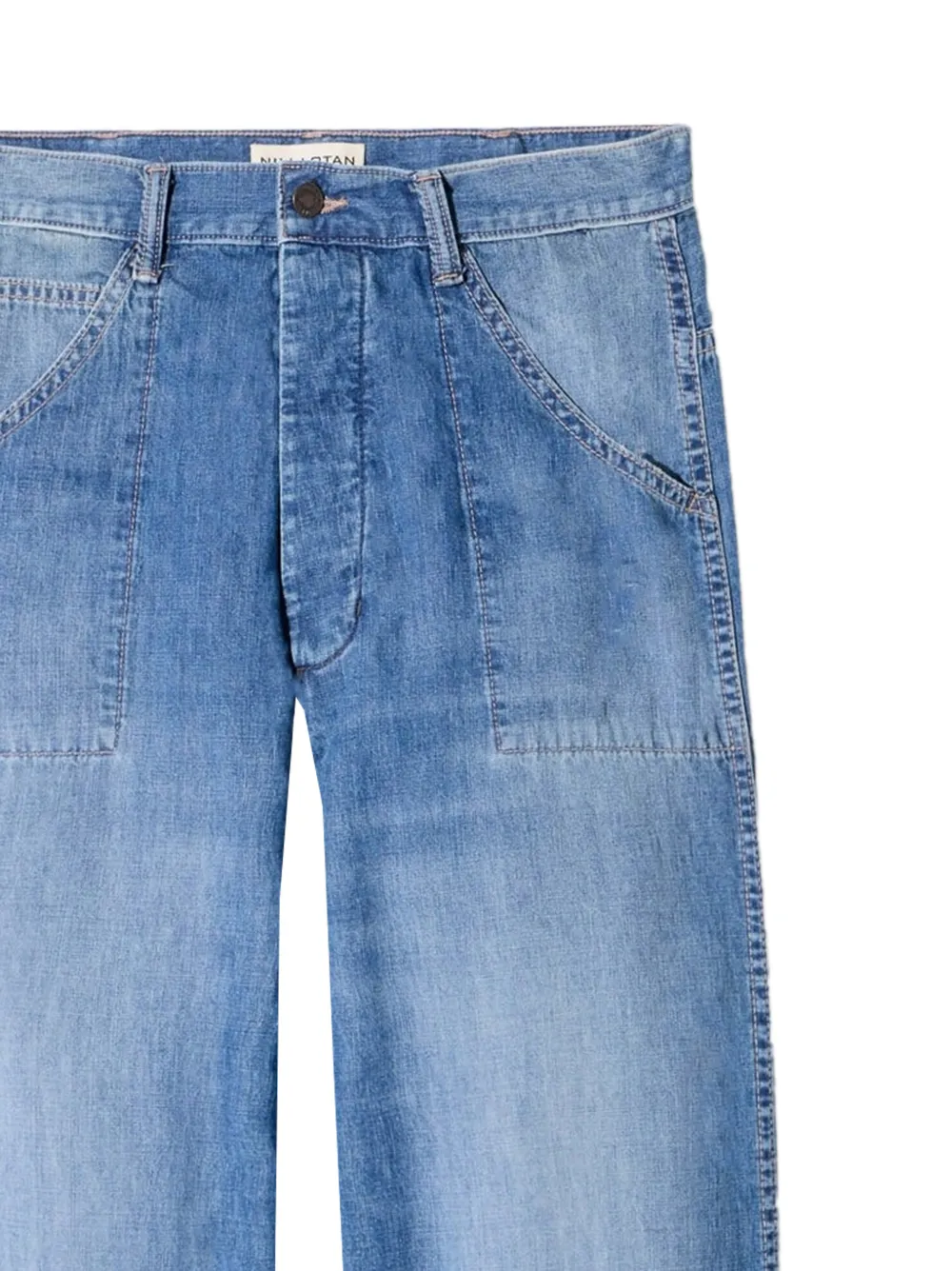 Nili Lotan Jeans met opgestikte zak Blauw