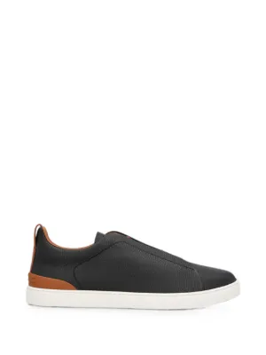 Zegna Triple Stitch スニーカー | ブラック | FARFETCH JP