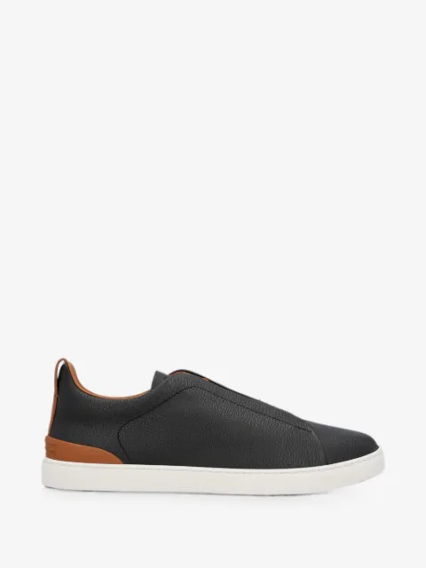 Zegna baskets Triple Stitch en cuir
