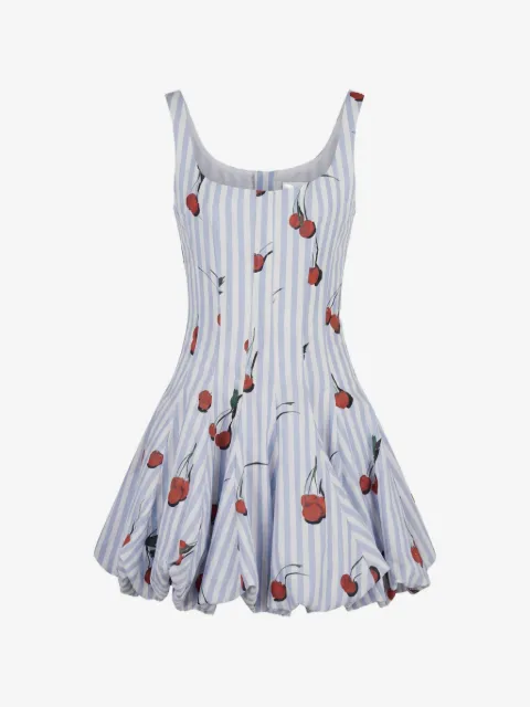 Monse cherry-print bubble mini dress