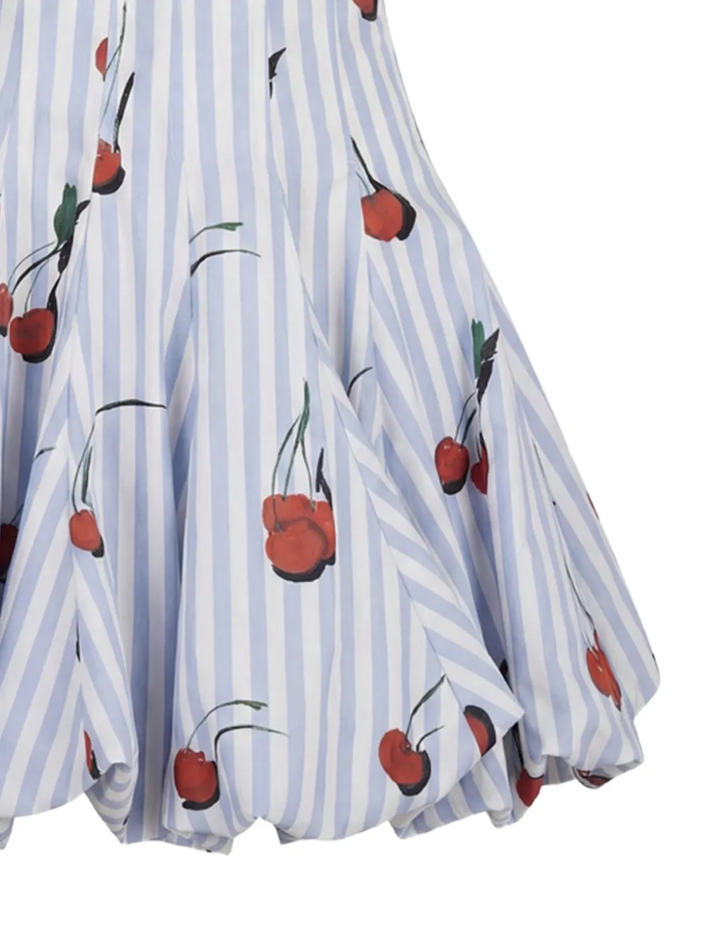 Monse Mini-jurk met kersen-print Blauw