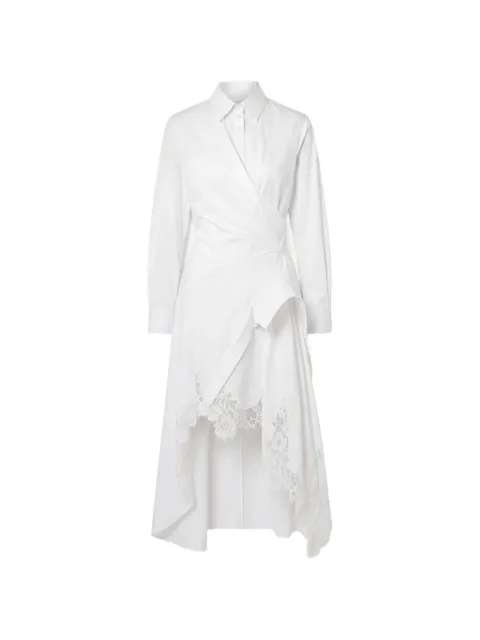 Monse lace-trimmed asymmetric dress
