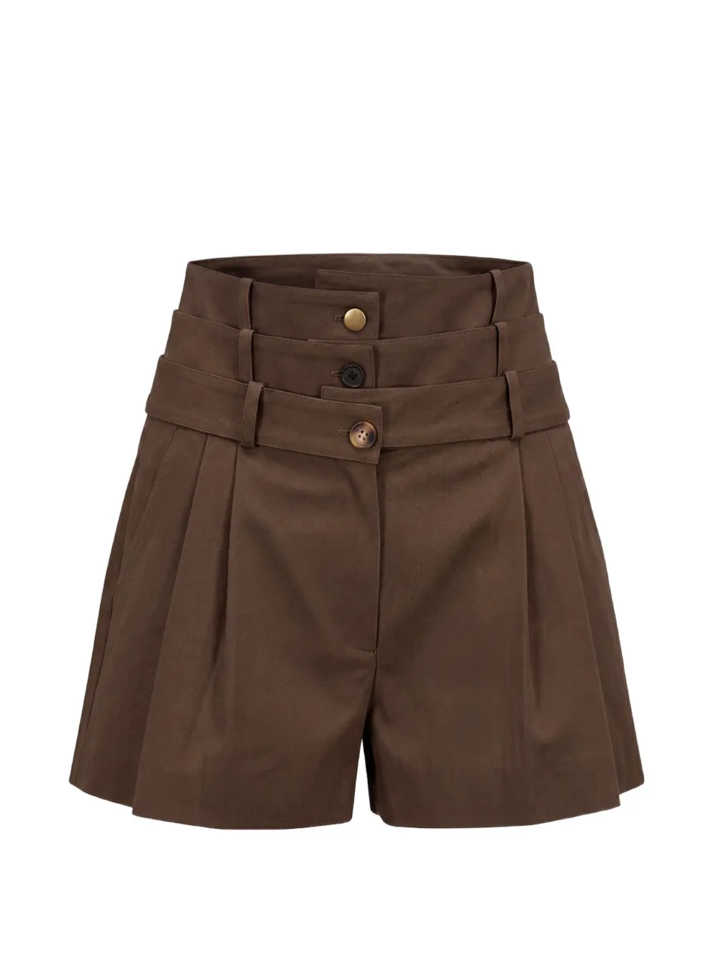 Monse Shorts con pieghe - Marrone