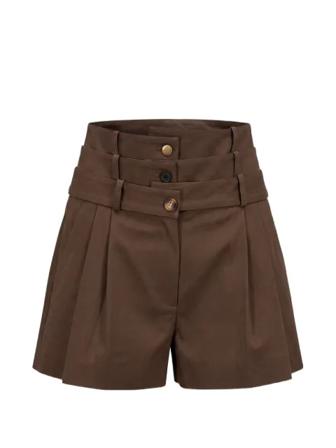 Monse triple-waistband pleated shorts
