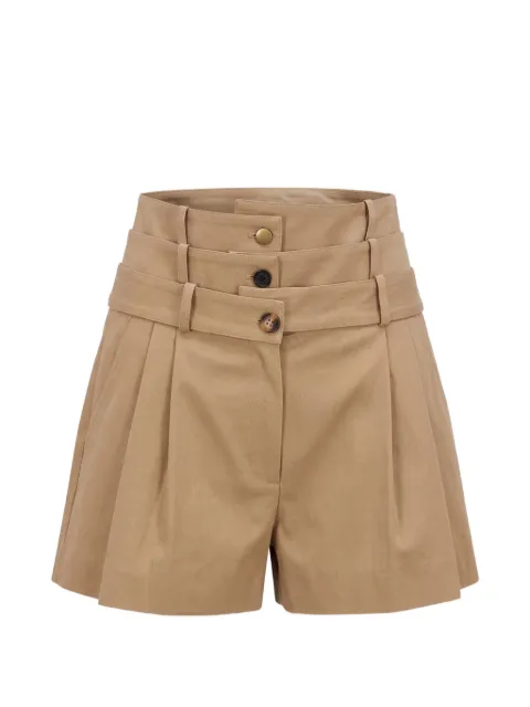 Monse triple-waistband pleated shorts