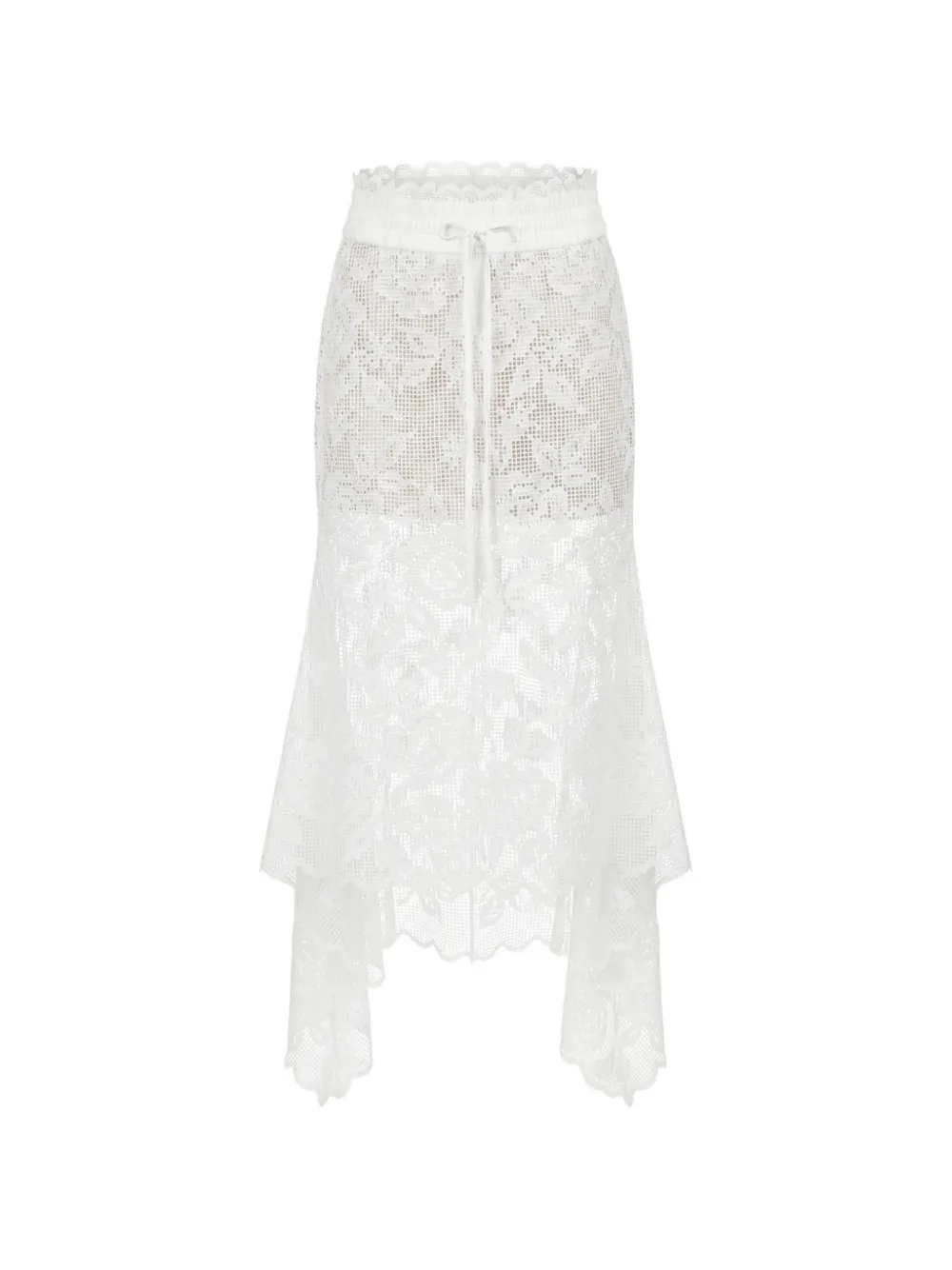 Monse Gonna midi con coulisse - Bianco