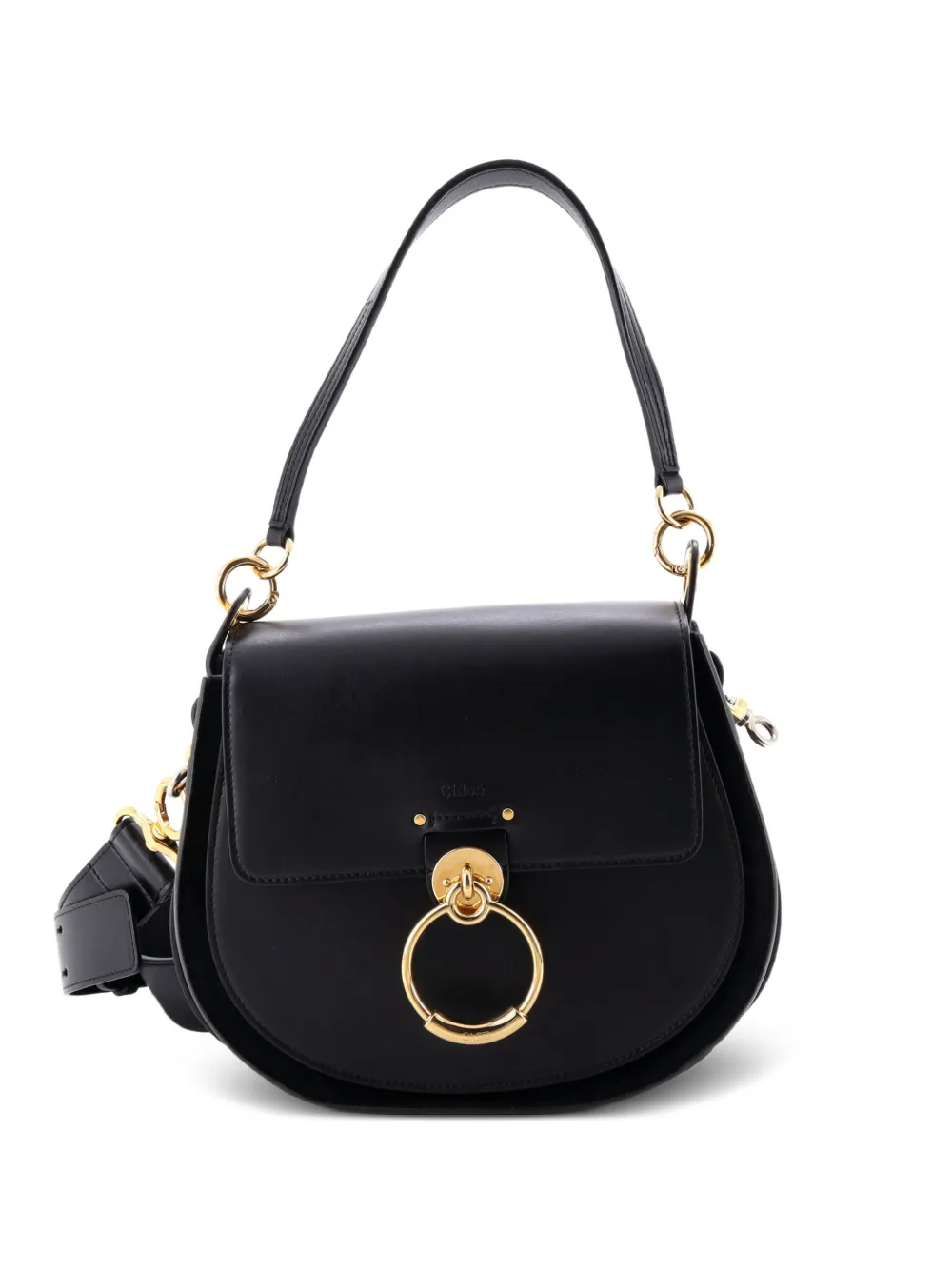 Chloé Pre-Owned Tess Bag Leather Large crossbody bag - Nero