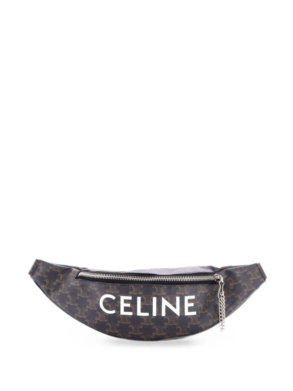 Celine Pre-Owned Logo Triomphe Coated Canvas belt bag - Marrone