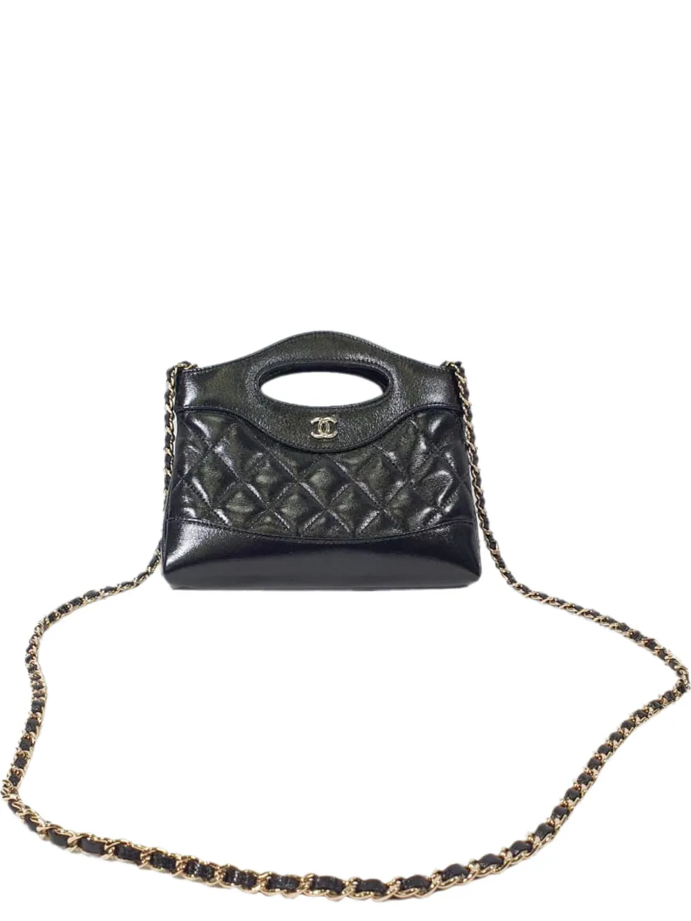 CHANEL Pre-Owned Quilted Nano 31 clutch - Nero
