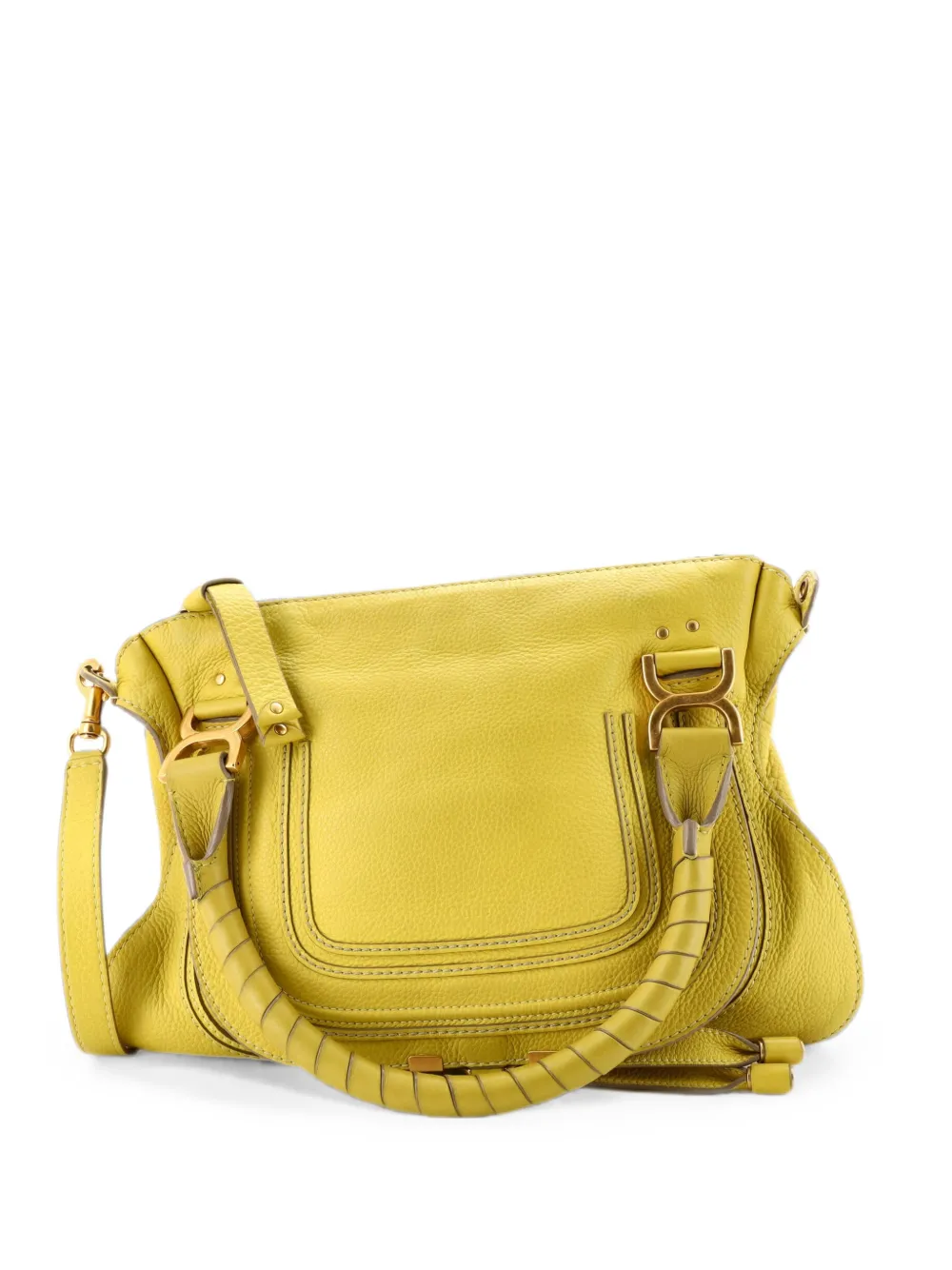Chloé Pre-Owned Marcie Leather Medium satchel - Giallo