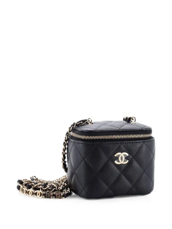 CHANEL Pre-Owned タイニー ココマーク リンク バニティケース ウィズ