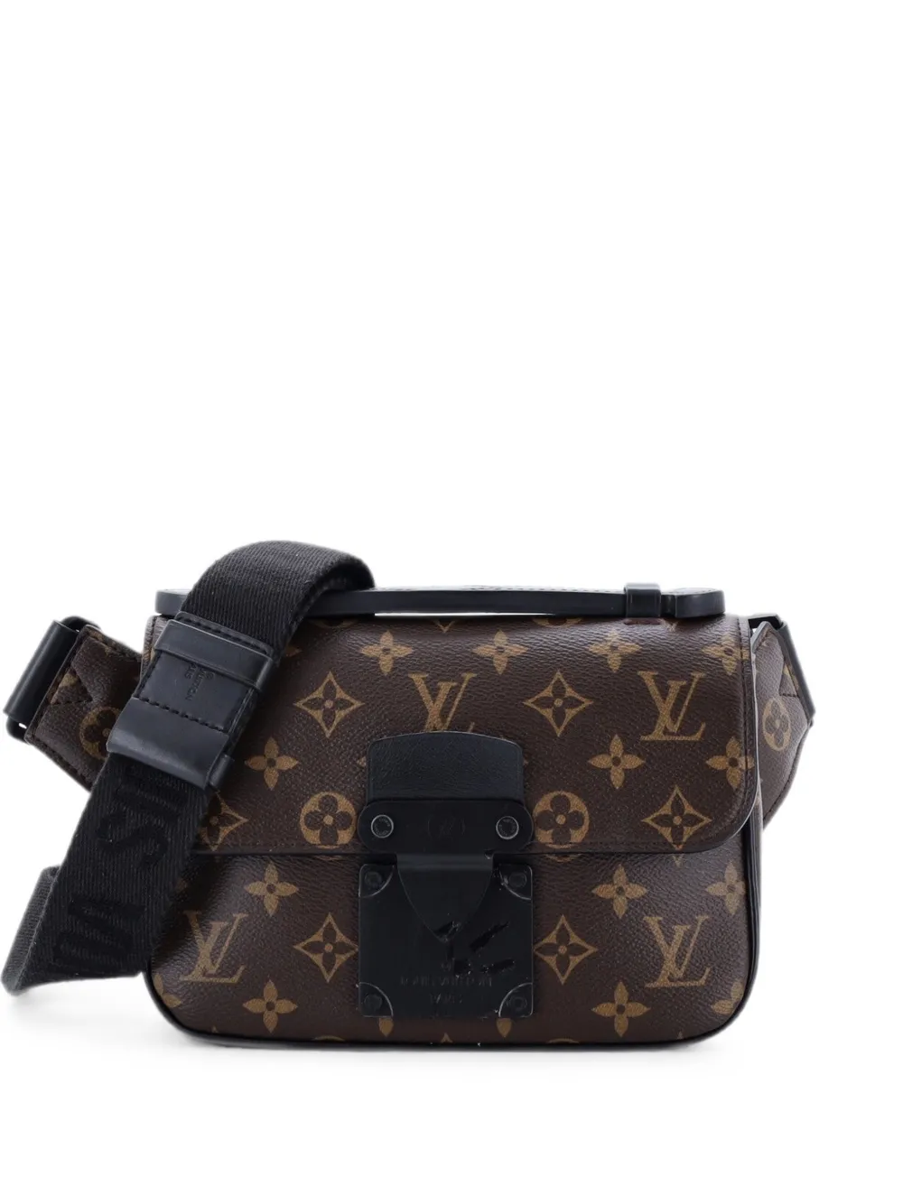 Louis Vuitton Pre-Owned S Lock Sling Bag Macassar Monogram Canvas belt bag - Braun