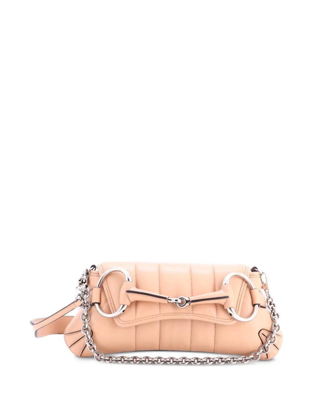 Gucci Pre-Owned Horsebit Chain Vertical Quilted Leather Small shoulder bag - Toni neutri