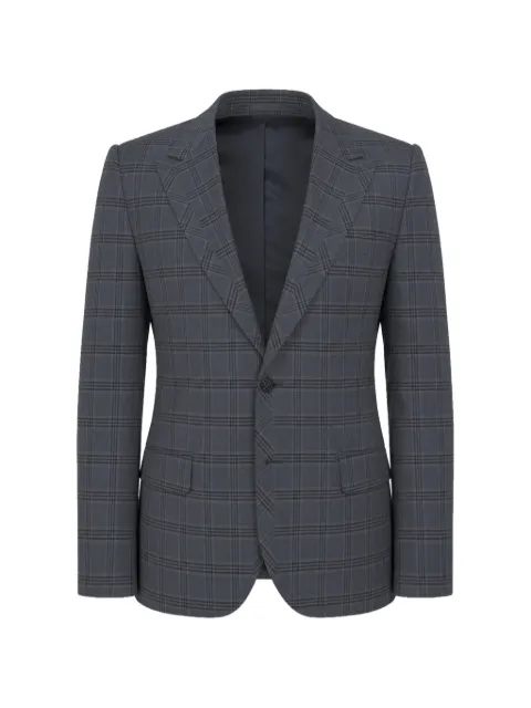Dolce & Gabbana plaid-pattern single-breasted blazer