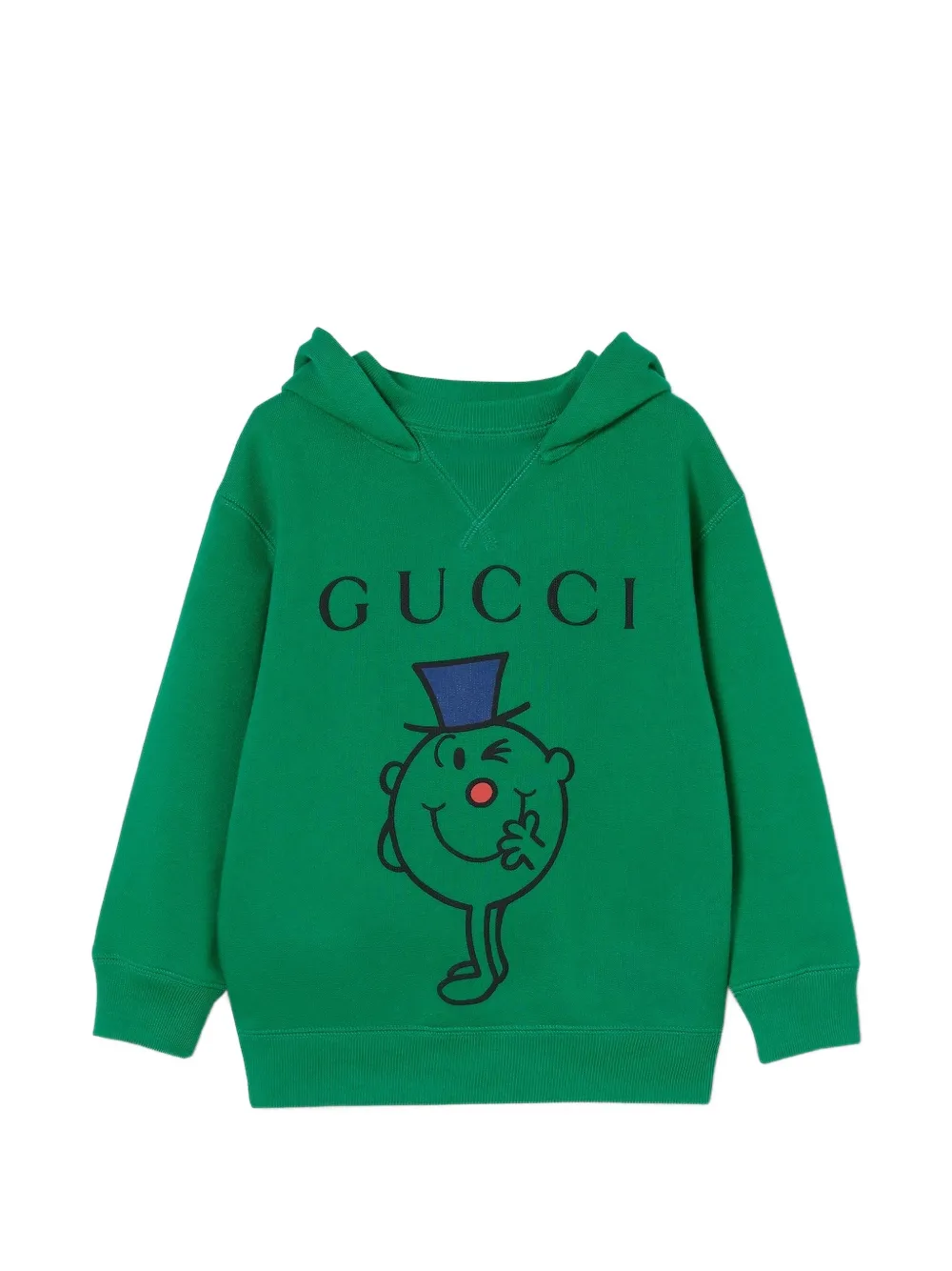 Gucci Kids Mr. Fib-print hoodie - Grün