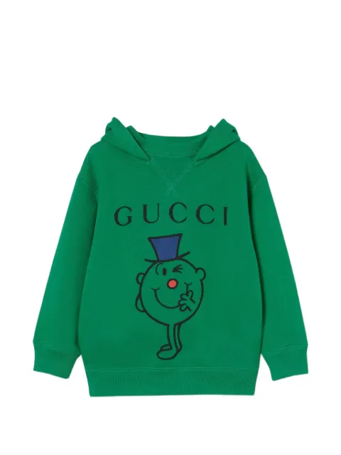 Gucci Kids hoodie con estampado Mr Fib