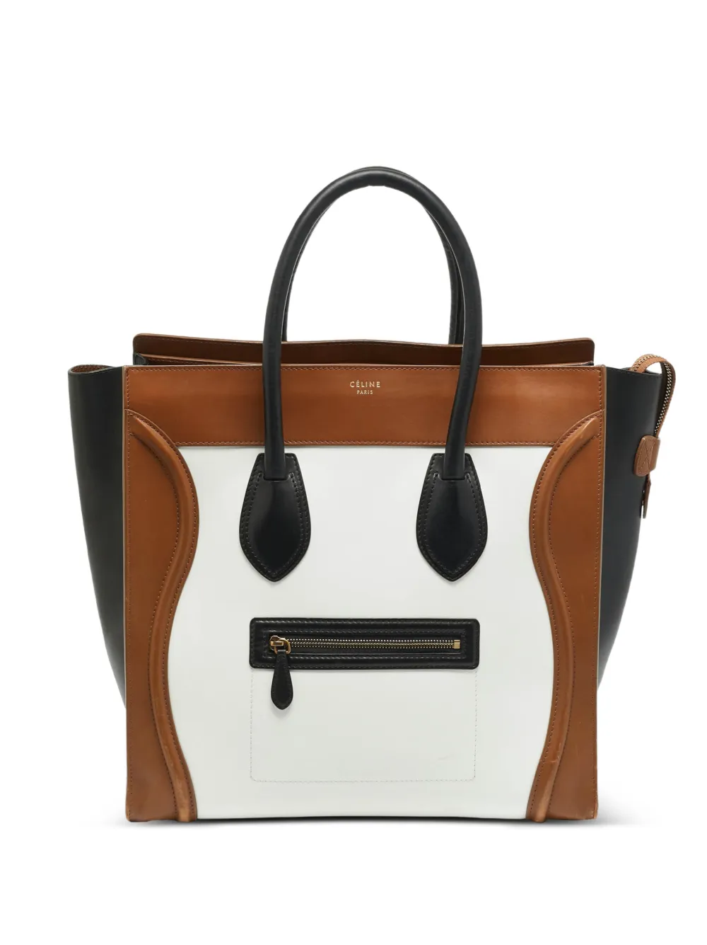 Celine Pre-Owned 2012 Luggage leather tote bag - Bianco