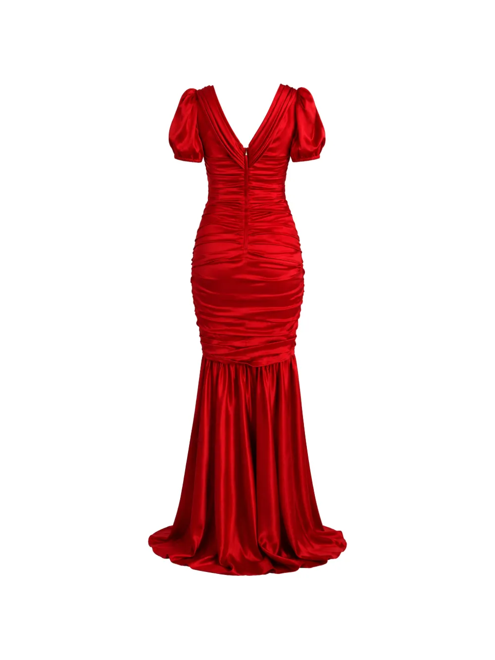 Dolce & Gabbana Maxi-avondjurk met ruches Rood