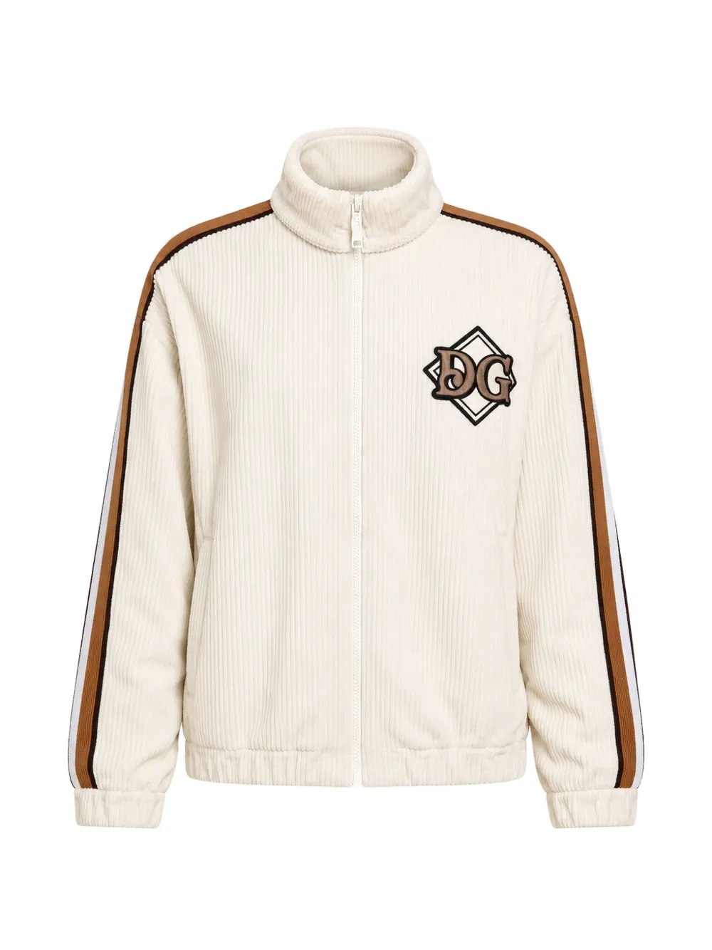 Dolce & Gabbana Sportjacke mit Logo-Applikation - Nude