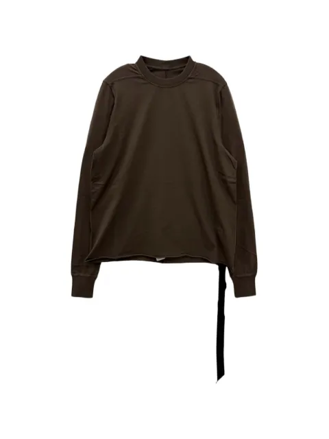 Rick Owens DRKSHDW strap-detail raw-cut sweatshirt