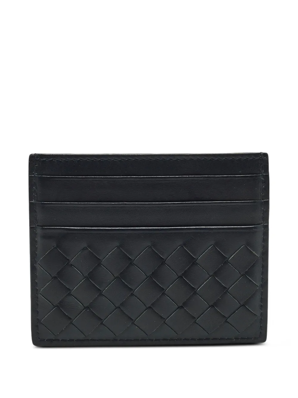 Bottega Veneta Pre-Owned Intrecciato weave card holder - Blu