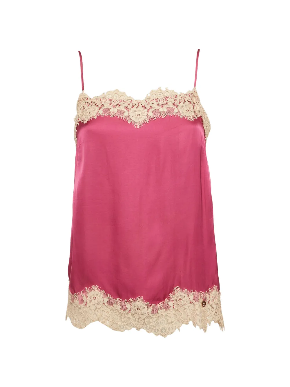 LIU JO lace-trim cami top - Pink