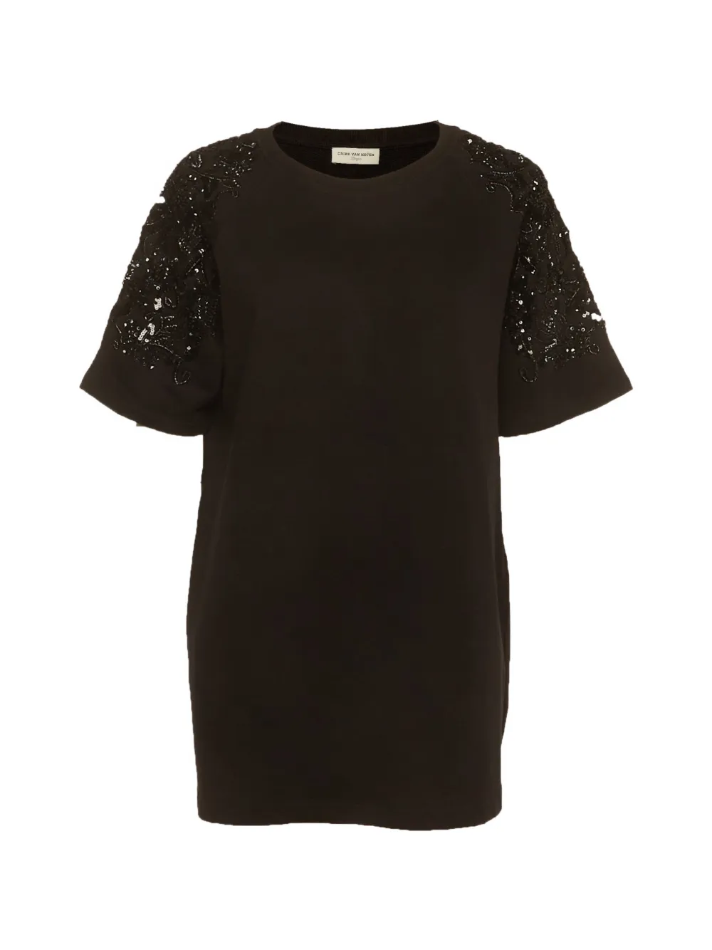 Dries Van Noten Pre-Owned t-shirt à sequins - Noir
