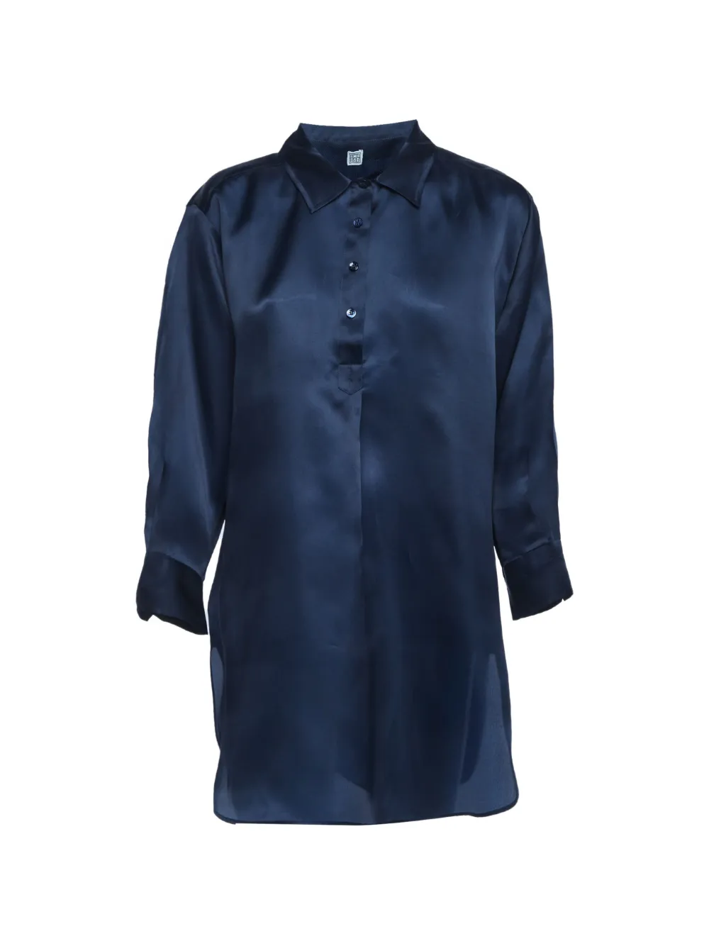Pre-owned Totême Silk Organza Tunic In Blue