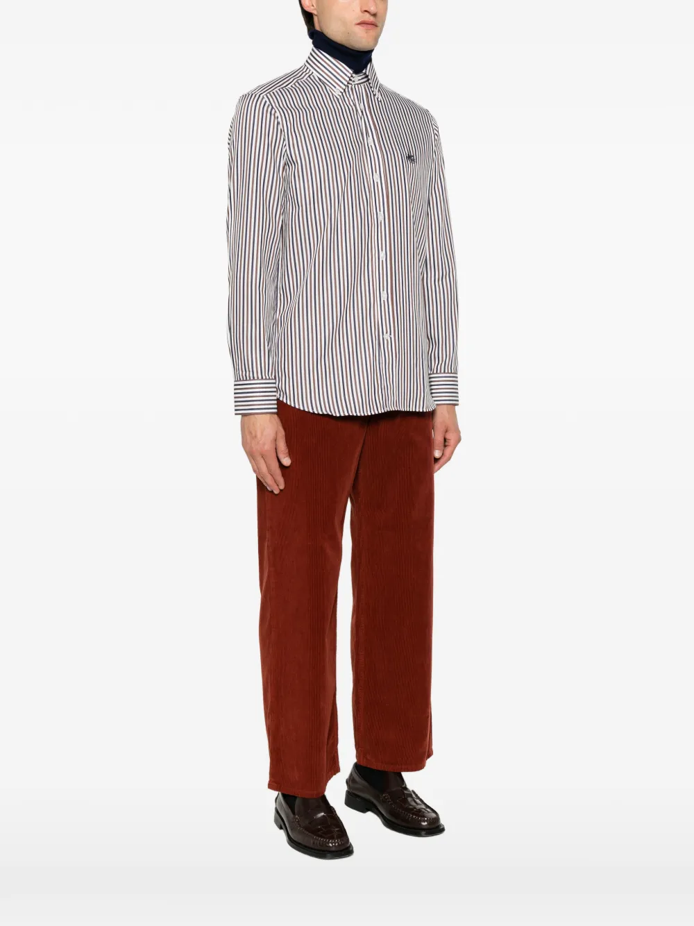 ETRO Gestreept overhemd Wit