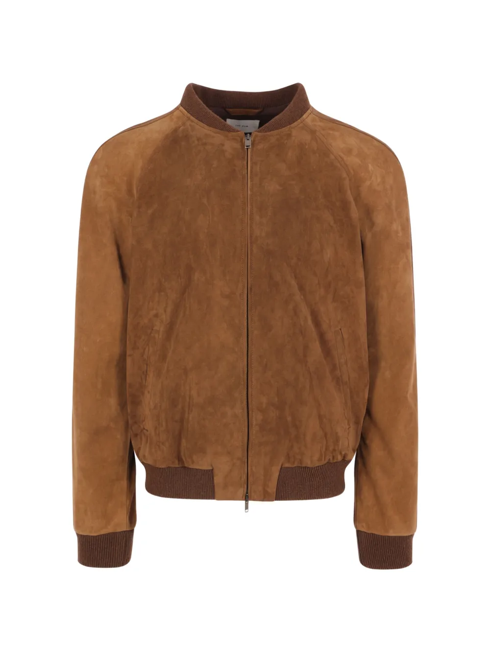 The Row Ramiro suede-finish bomber jacket - Brown