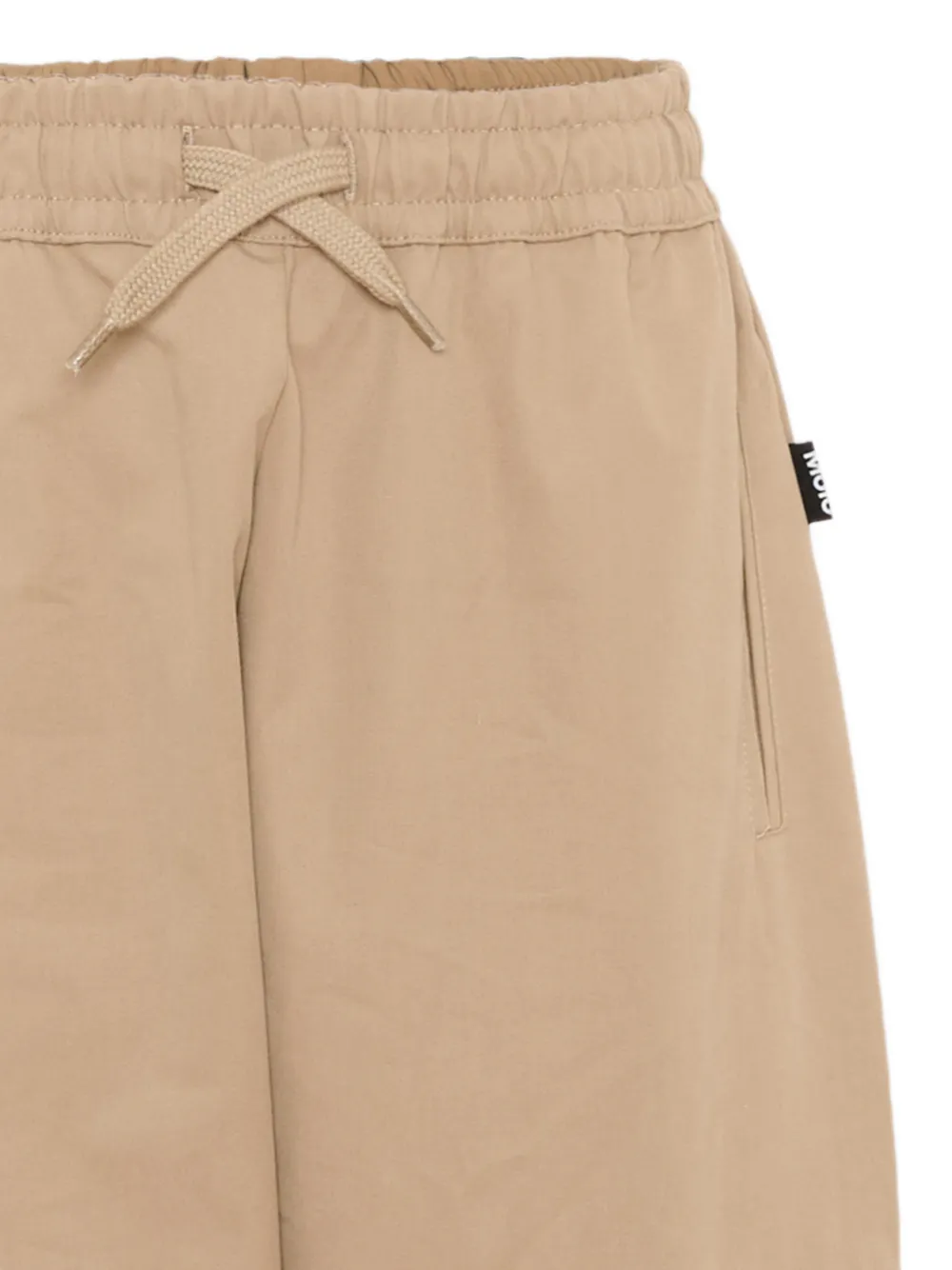 Molo Elastische cargo broek met trekkoord Beige