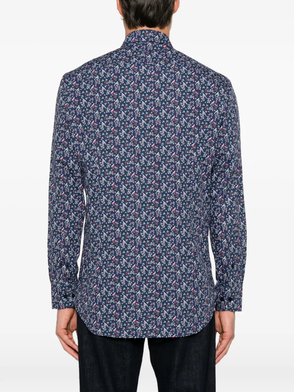 ETRO Overhemd met bloemenprint Blauw