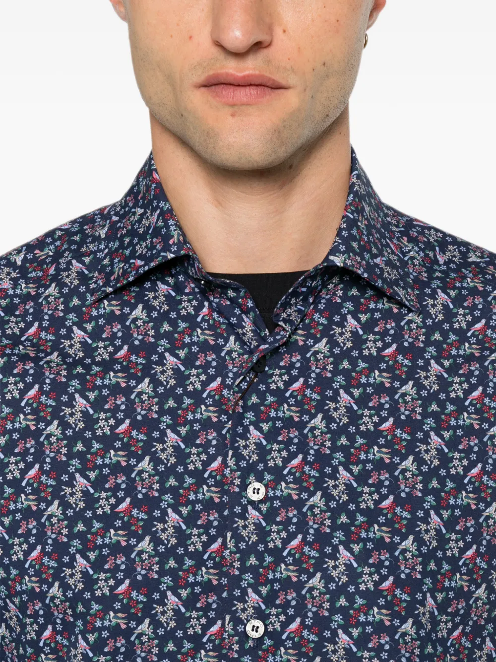 ETRO Overhemd met bloemenprint Blauw