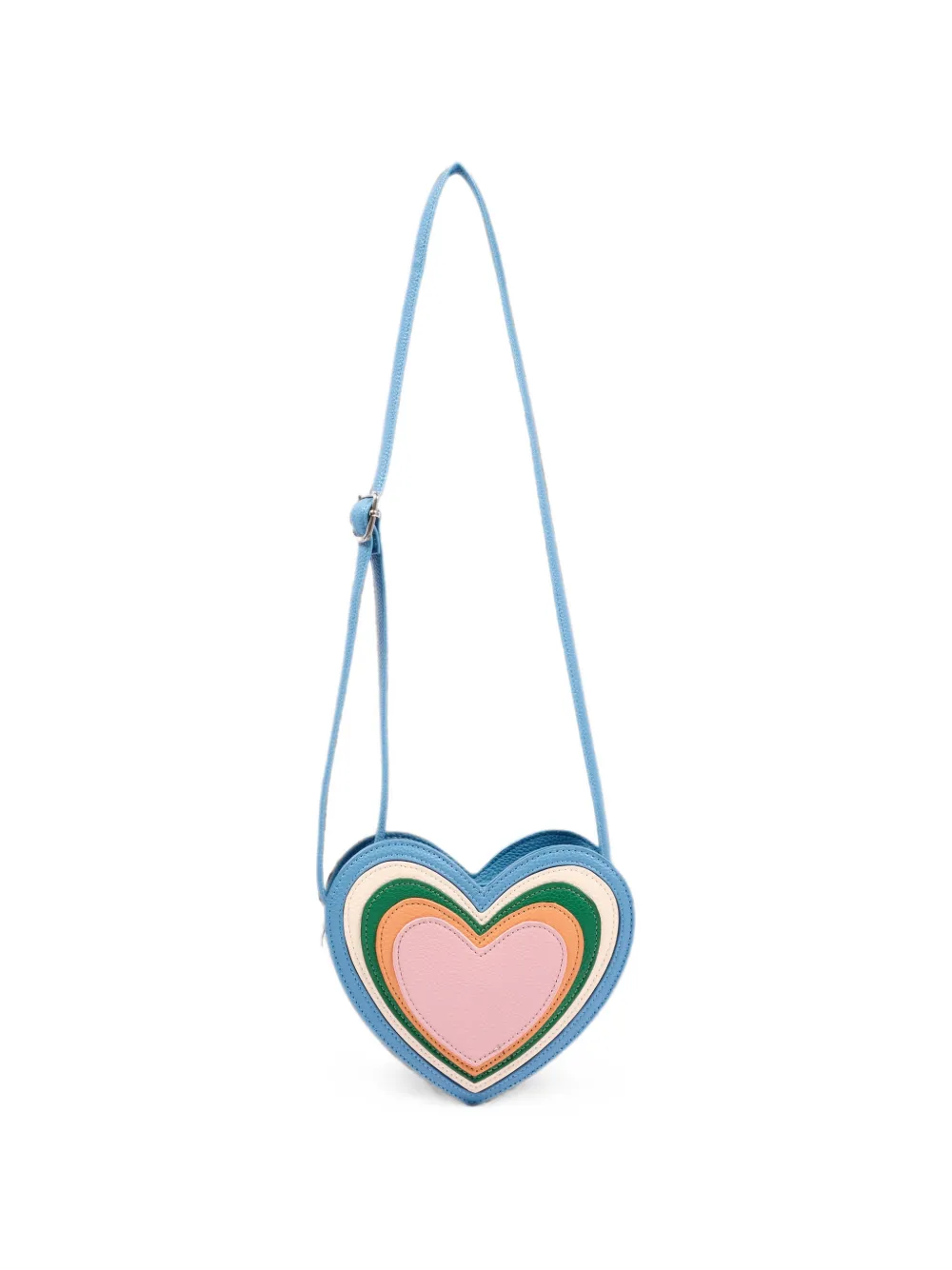 Molo Hartvormige schoudertas met bewerkt effect Blauw