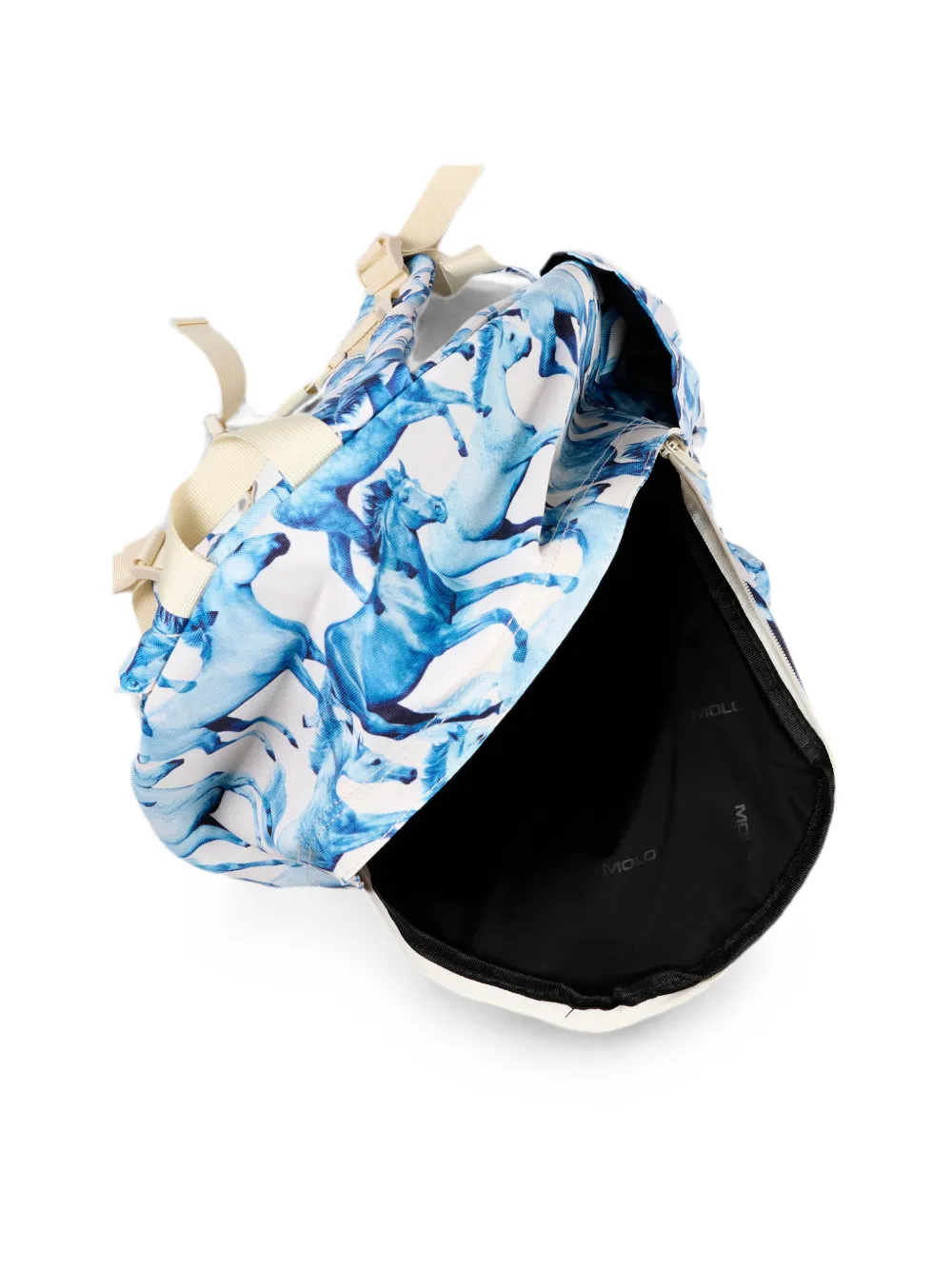 Molo Rugzak met paardenprint Wit