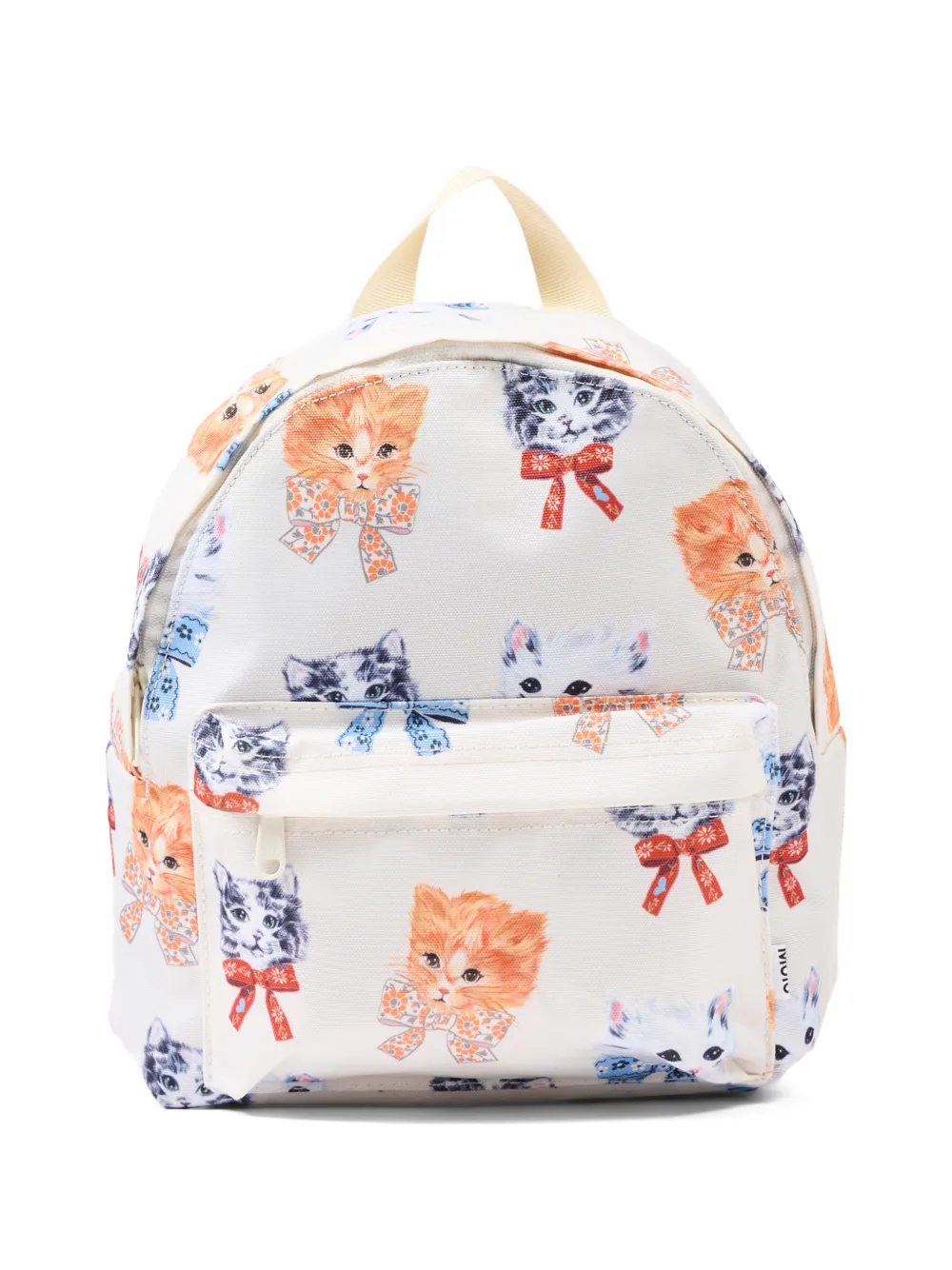 Molo cat-print backpack - Bianco