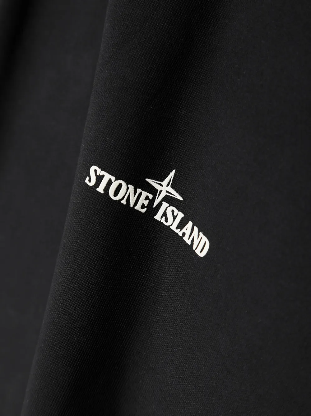 Stone Island Sweater met logoprint Zwart