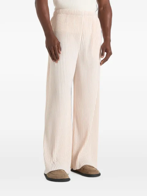 Manière De Voir Jonas in cream pleated wide-leg trousers