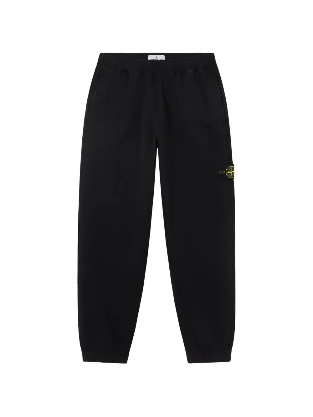 Stone Island 6200002 organic cotton fleece sweat trousers | Black | Image 1