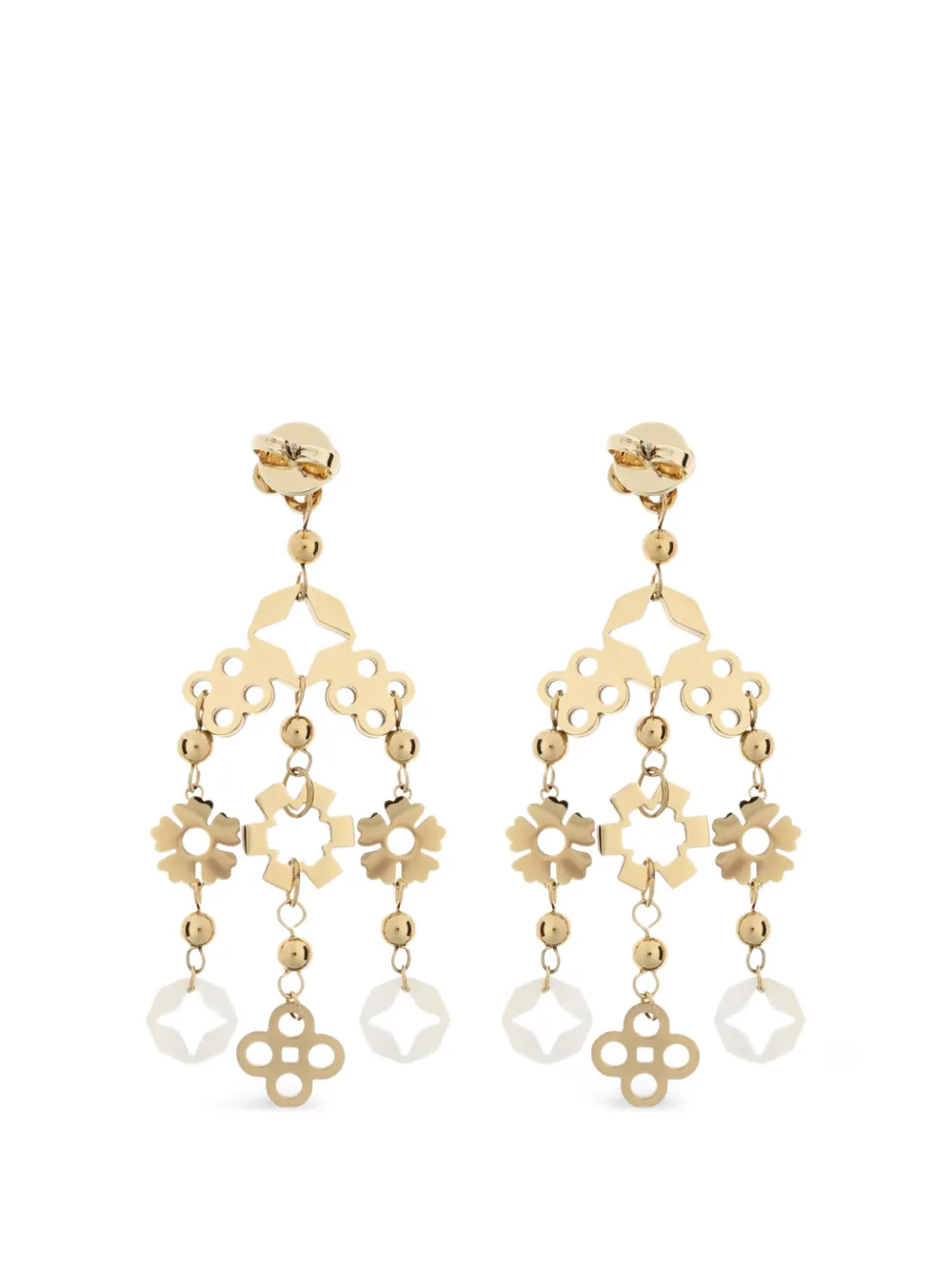 Tory Burch 포겟 미 낫 펄 장식 스몰 드롭 이어링 In Gold