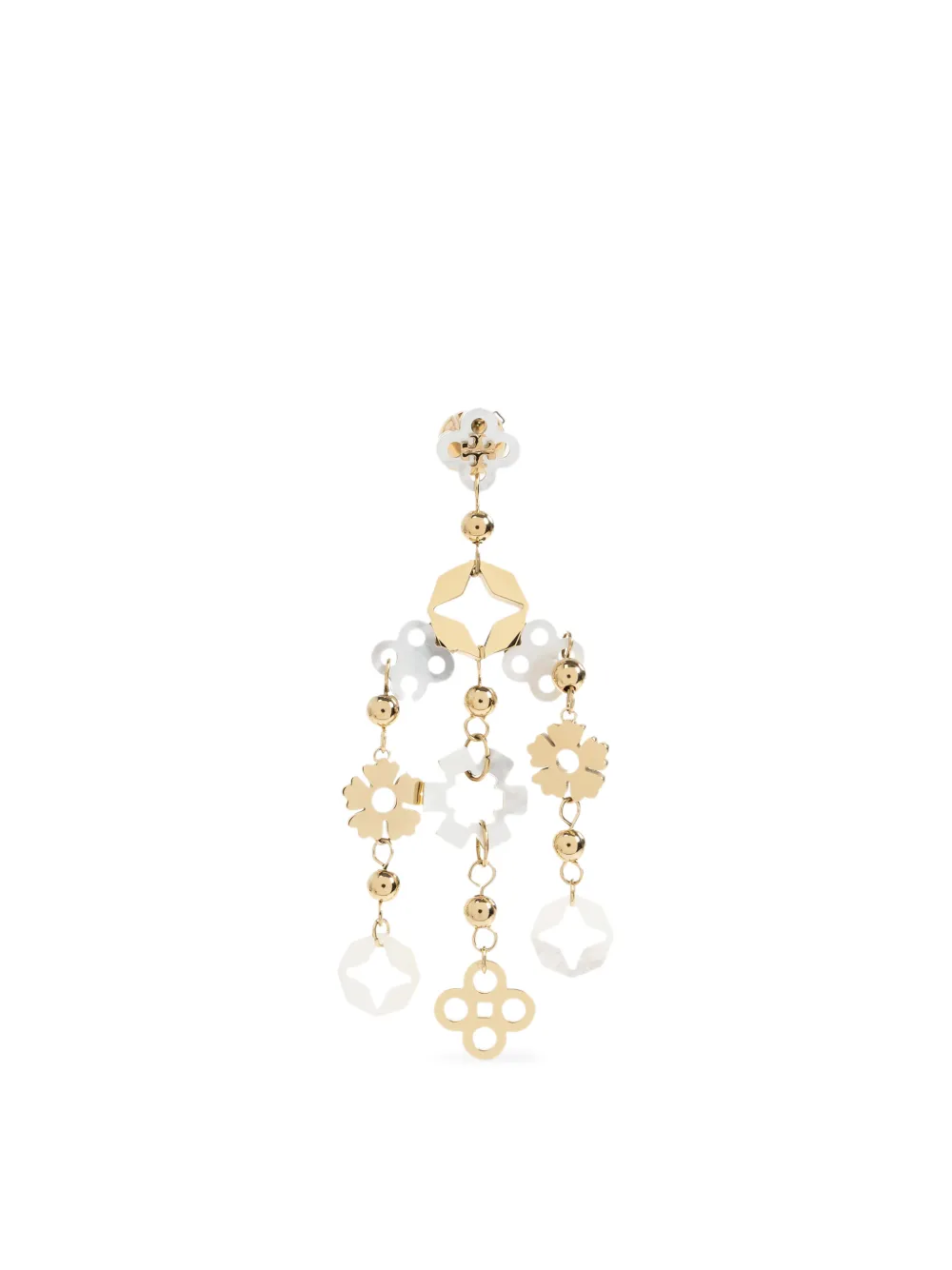 Tory Burch 포겟 미 낫 펄 장식 스몰 드롭 이어링 In Gold