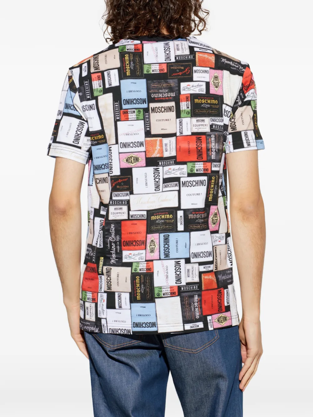 Moschino T-shirt met logoprint Wit